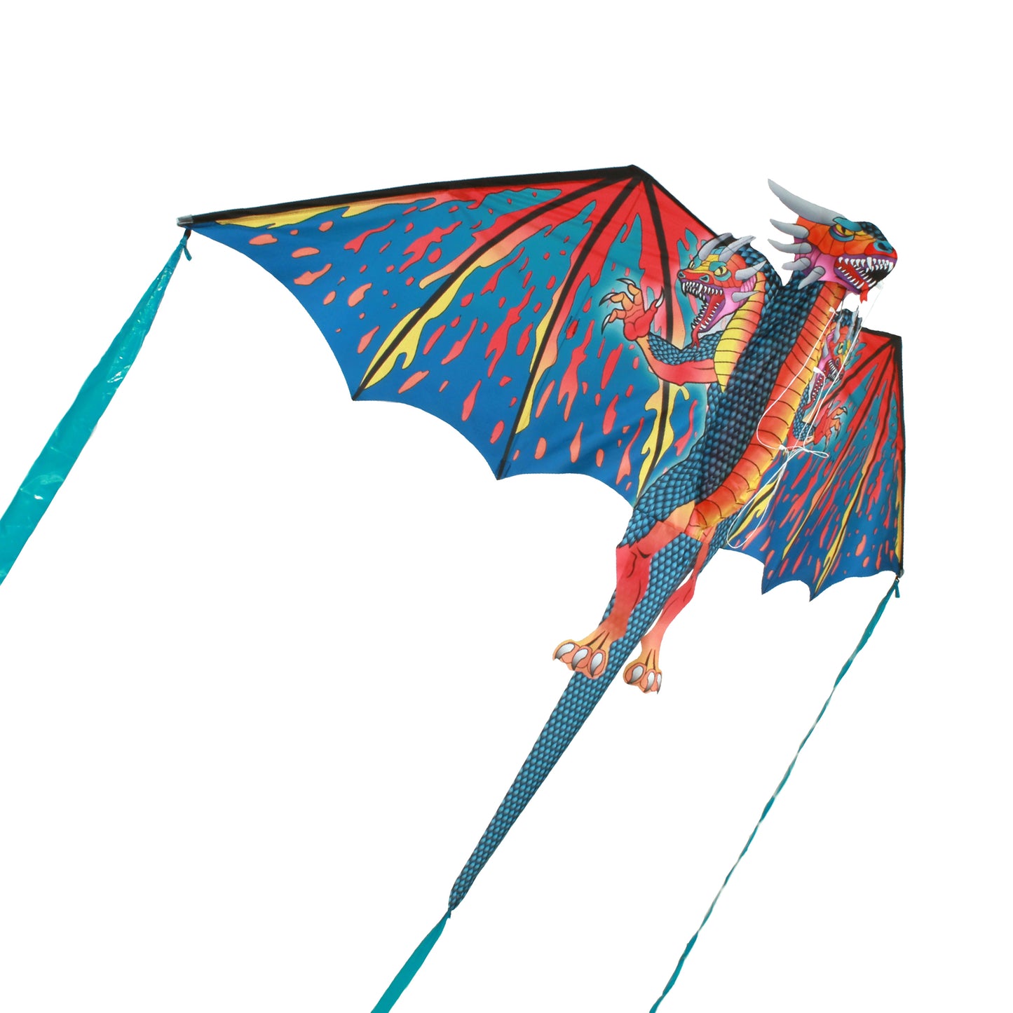WindNSun SuperSized Three-Headed Dragon 3D Nylon Kite, 76 Inches Wide