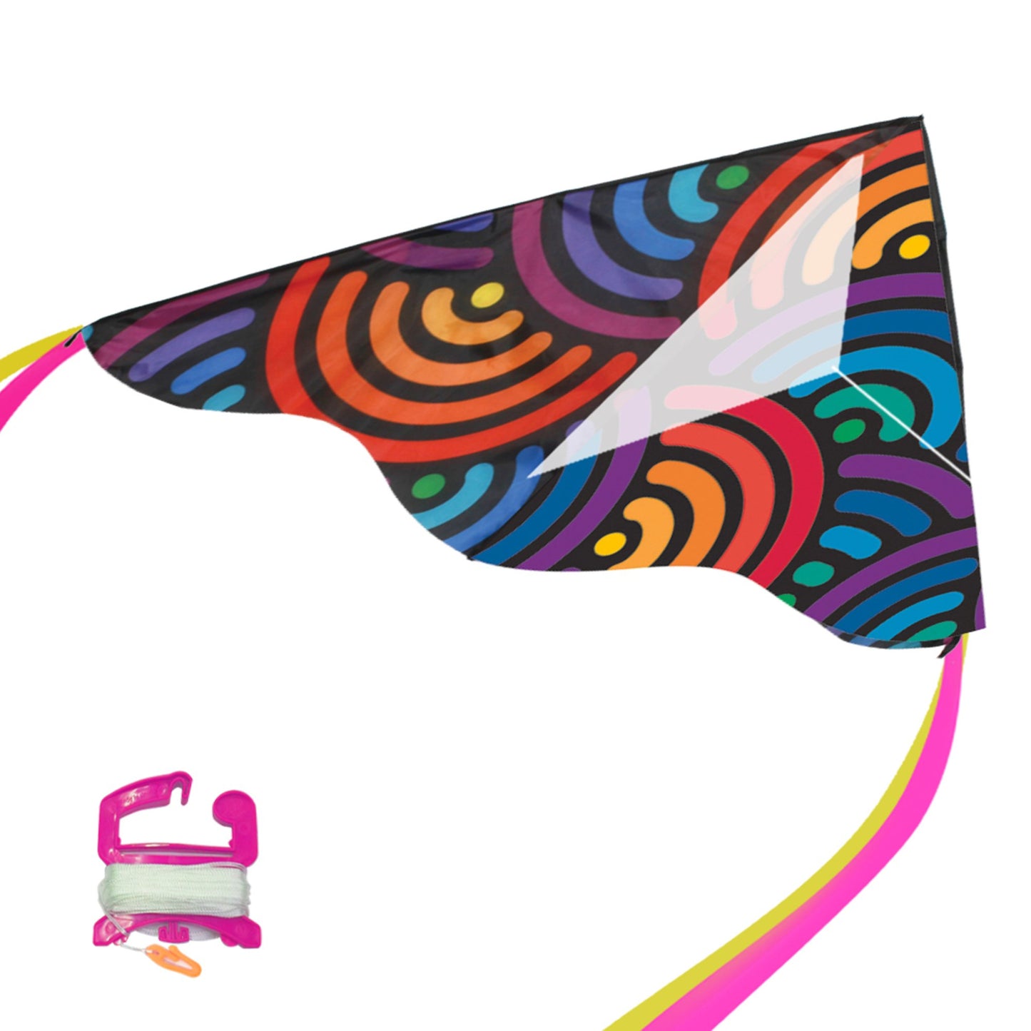 windnsun swirls delta nylon kite