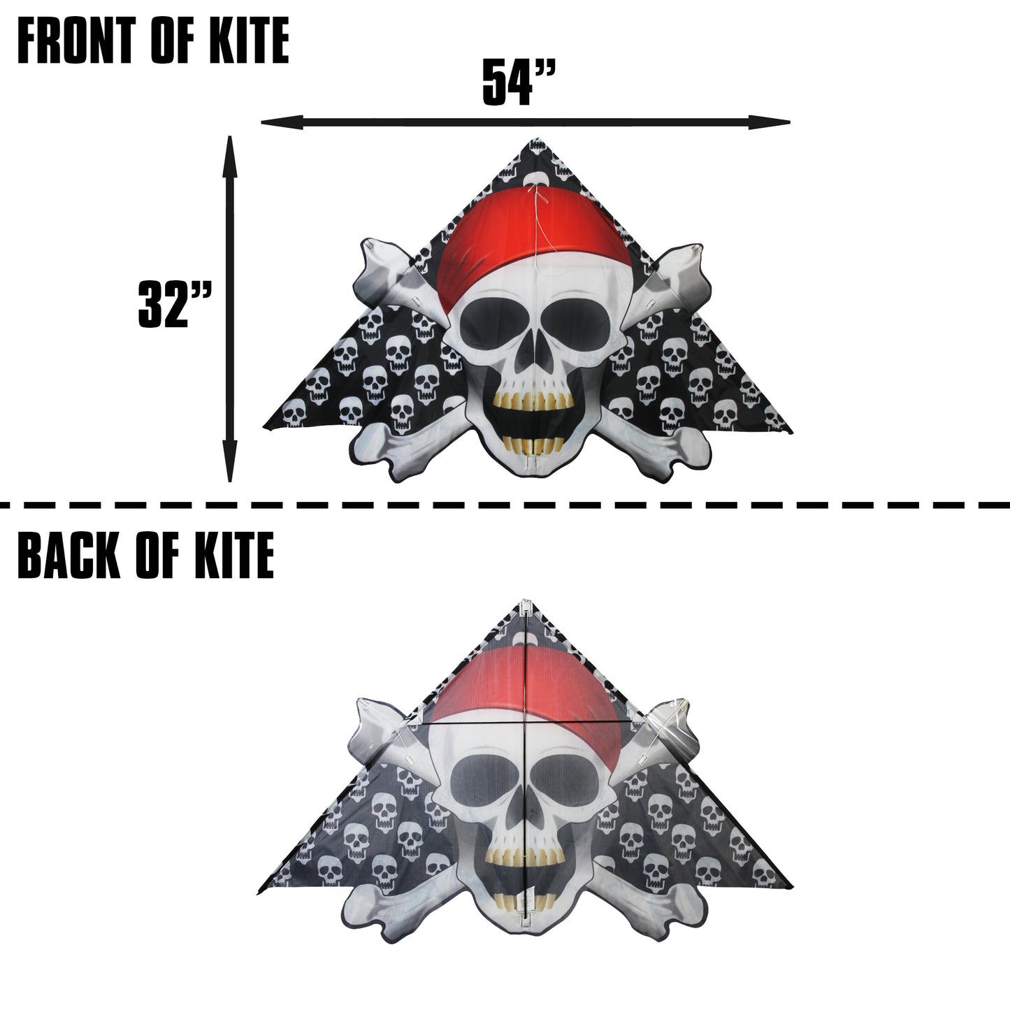 windnsun delta xt skull bones nylon kite dimensions