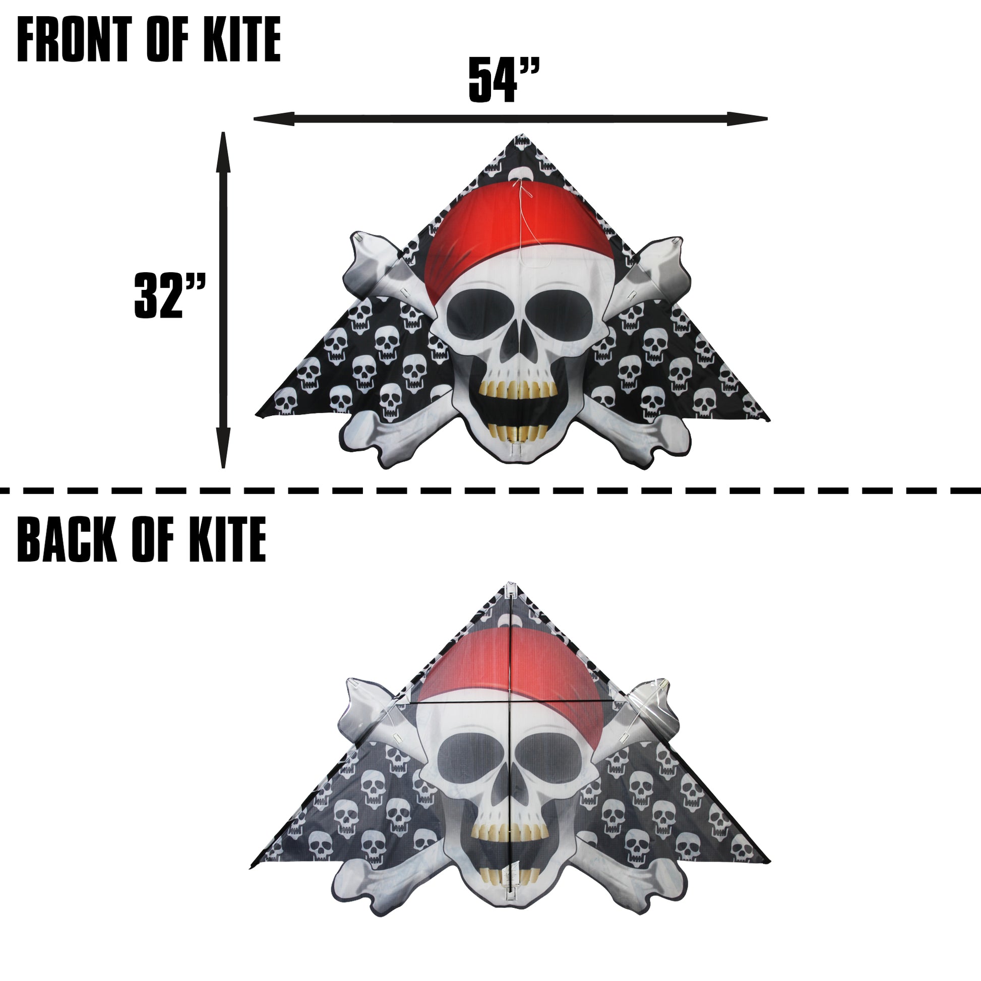 windnsun delta xt skull bones nylon kite dimensions