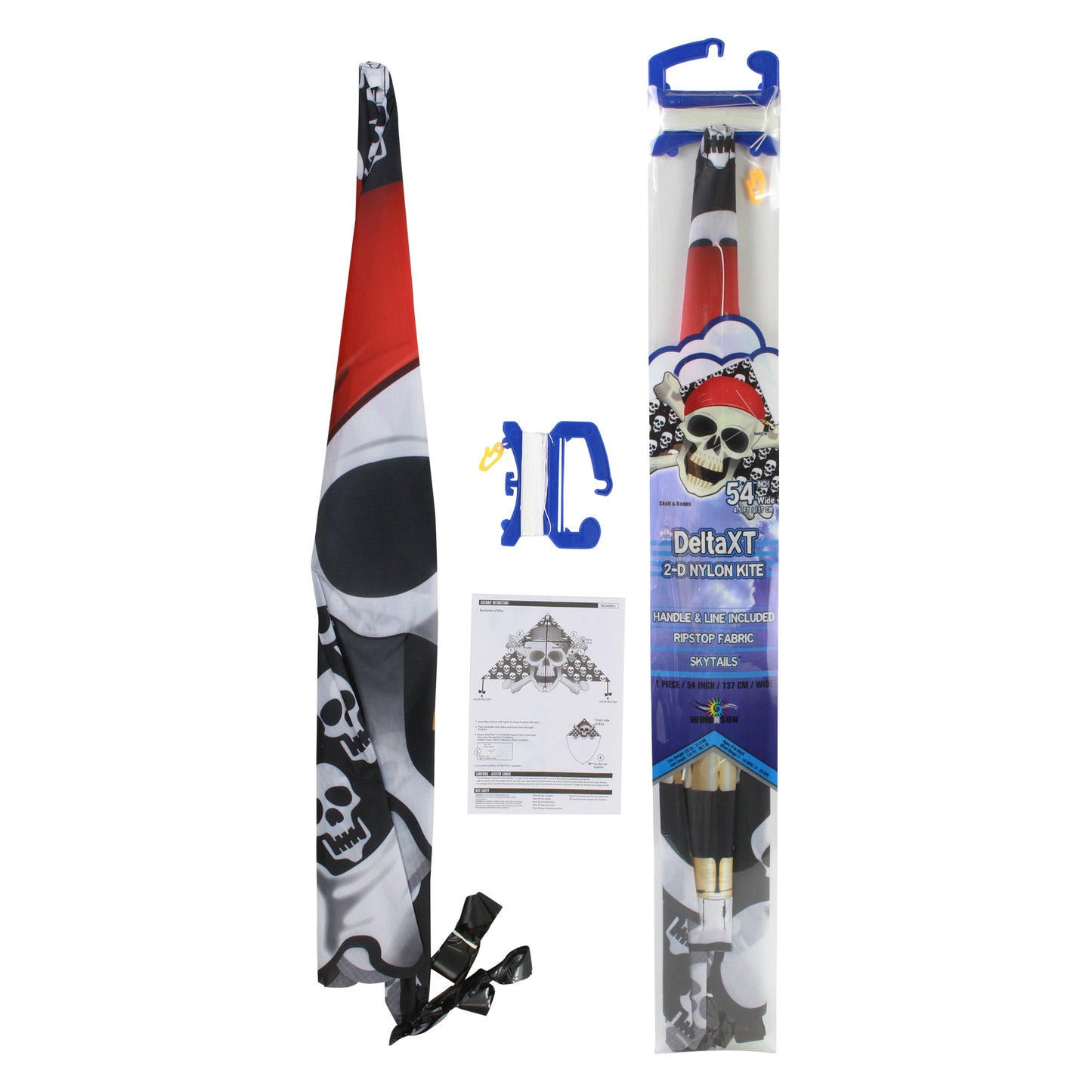 windnsun delta xt skull bones nylon kite package