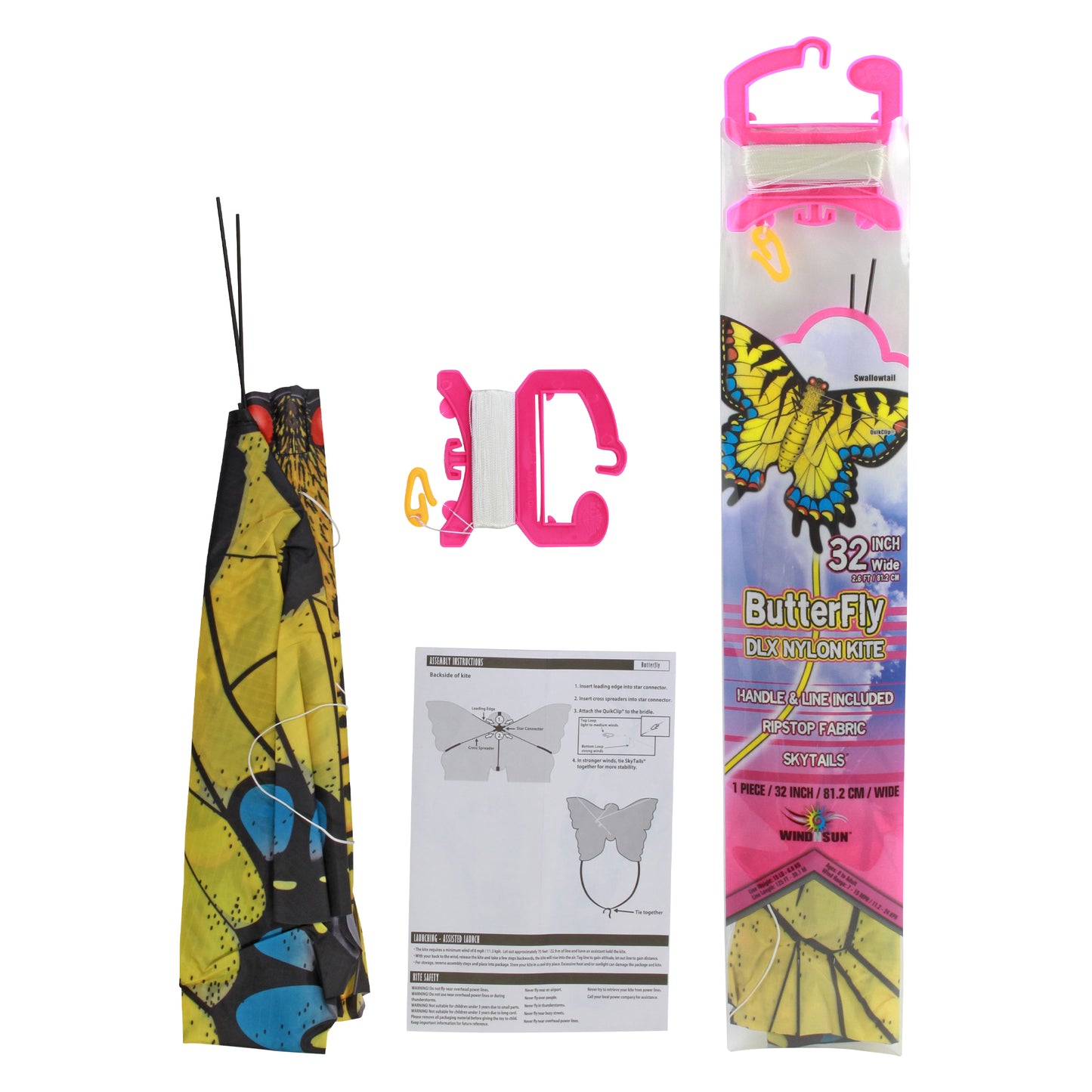 windnsun butterfly swallowtail nylon kite package