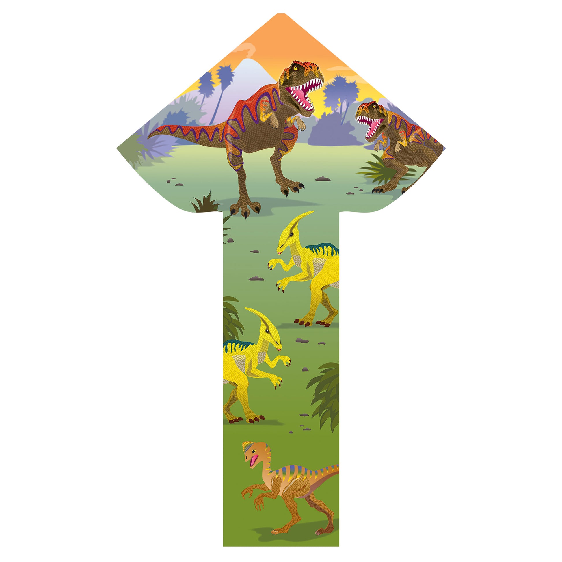 windnsun breezyfliers dinosaurs nylon kite