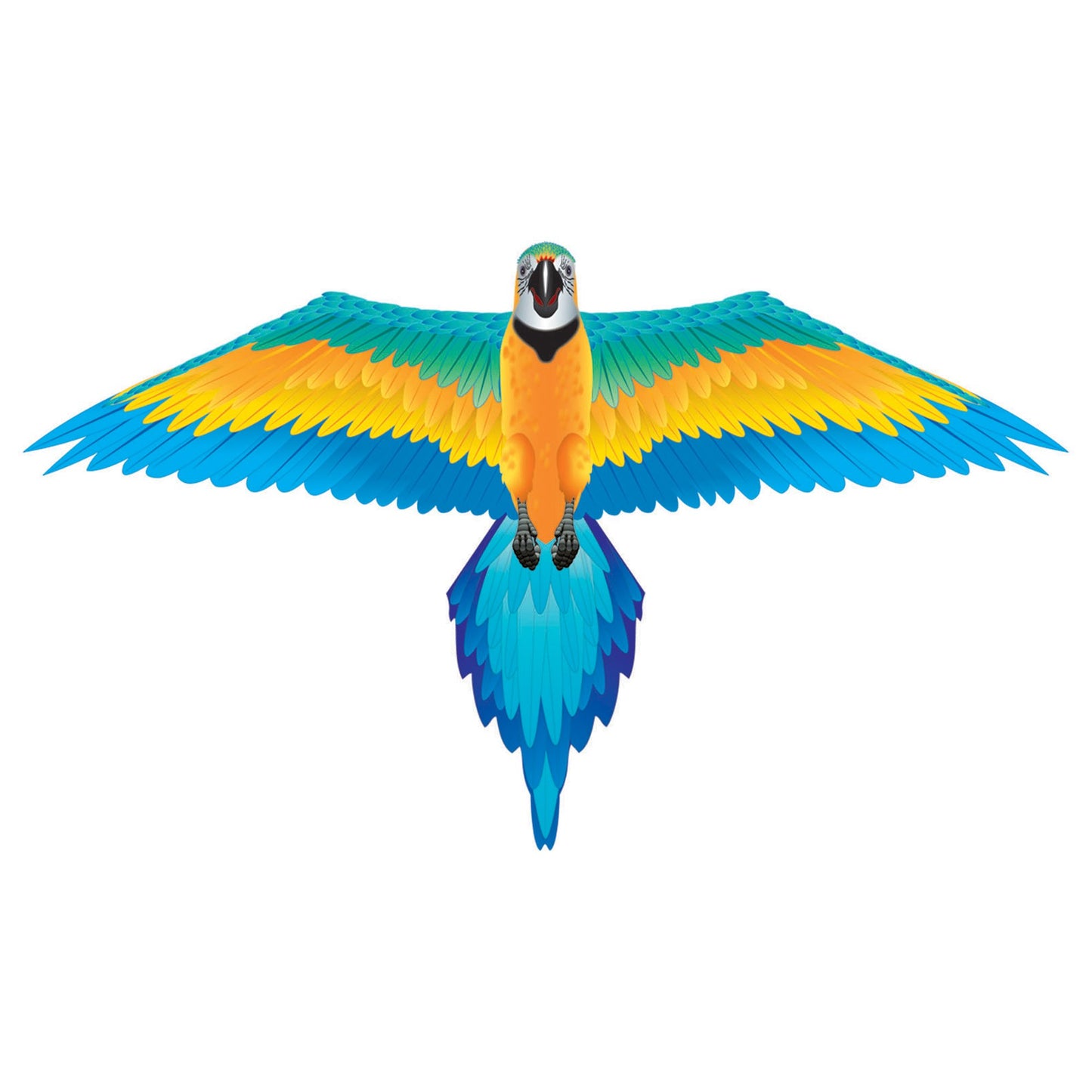 windnsun rainforest macaw nylon kite