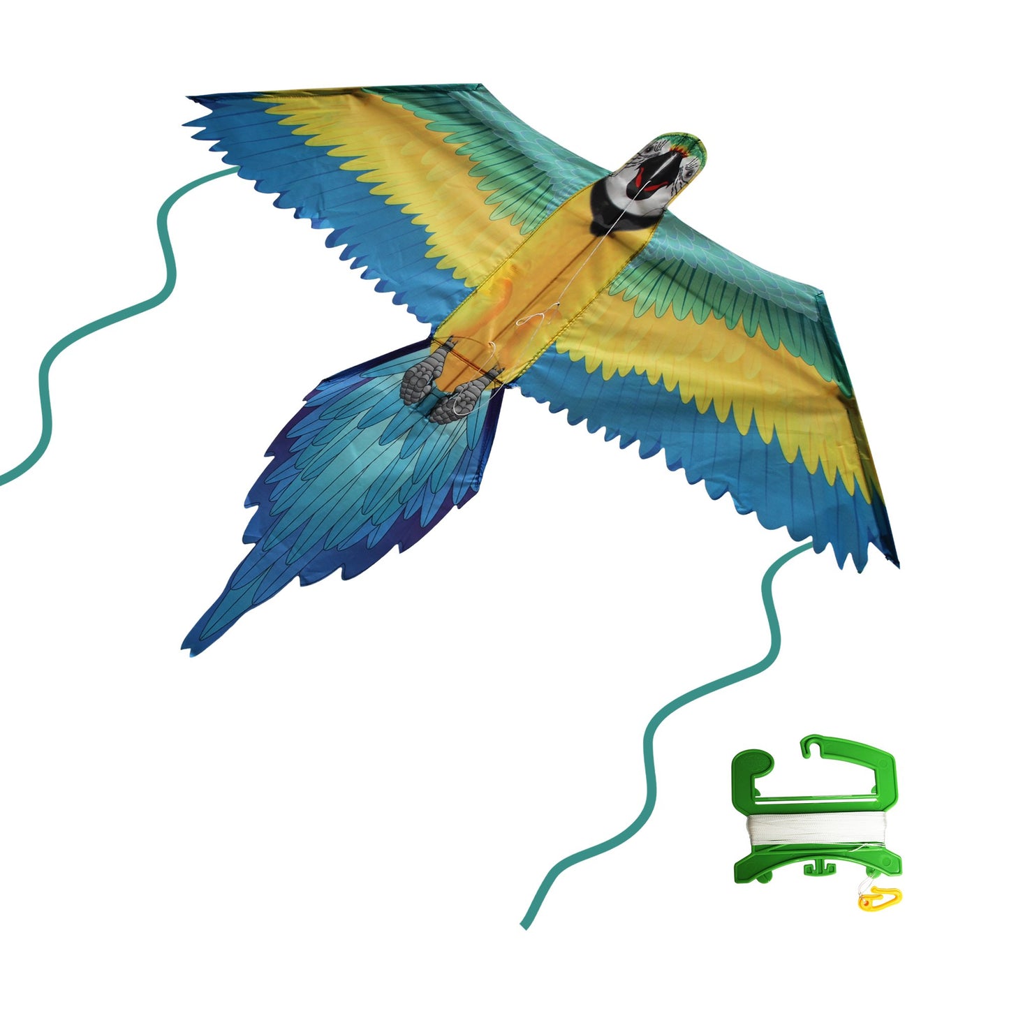 windnsun rainforest macaw nylon kite