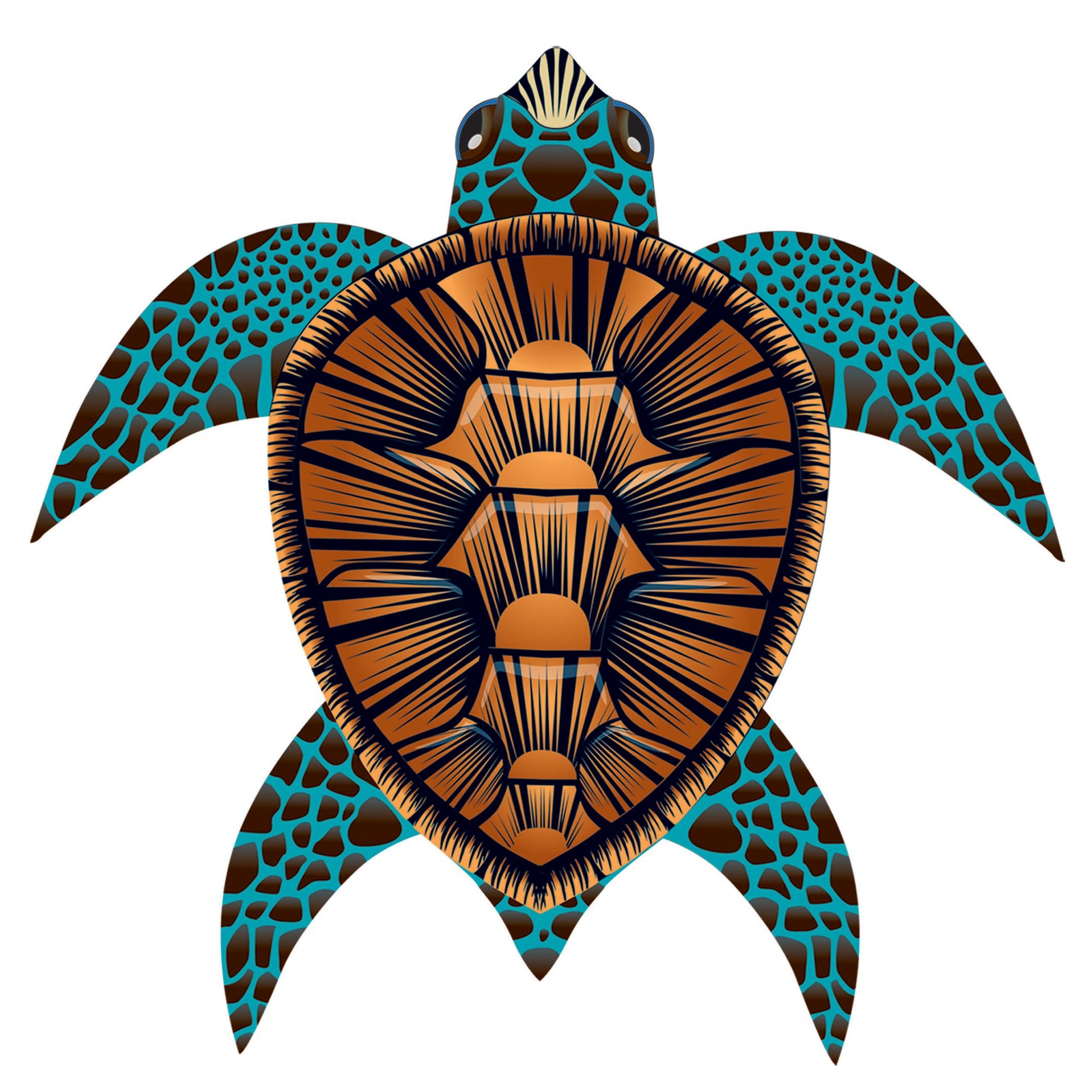 windnsun sealife seaturtle nylon kite