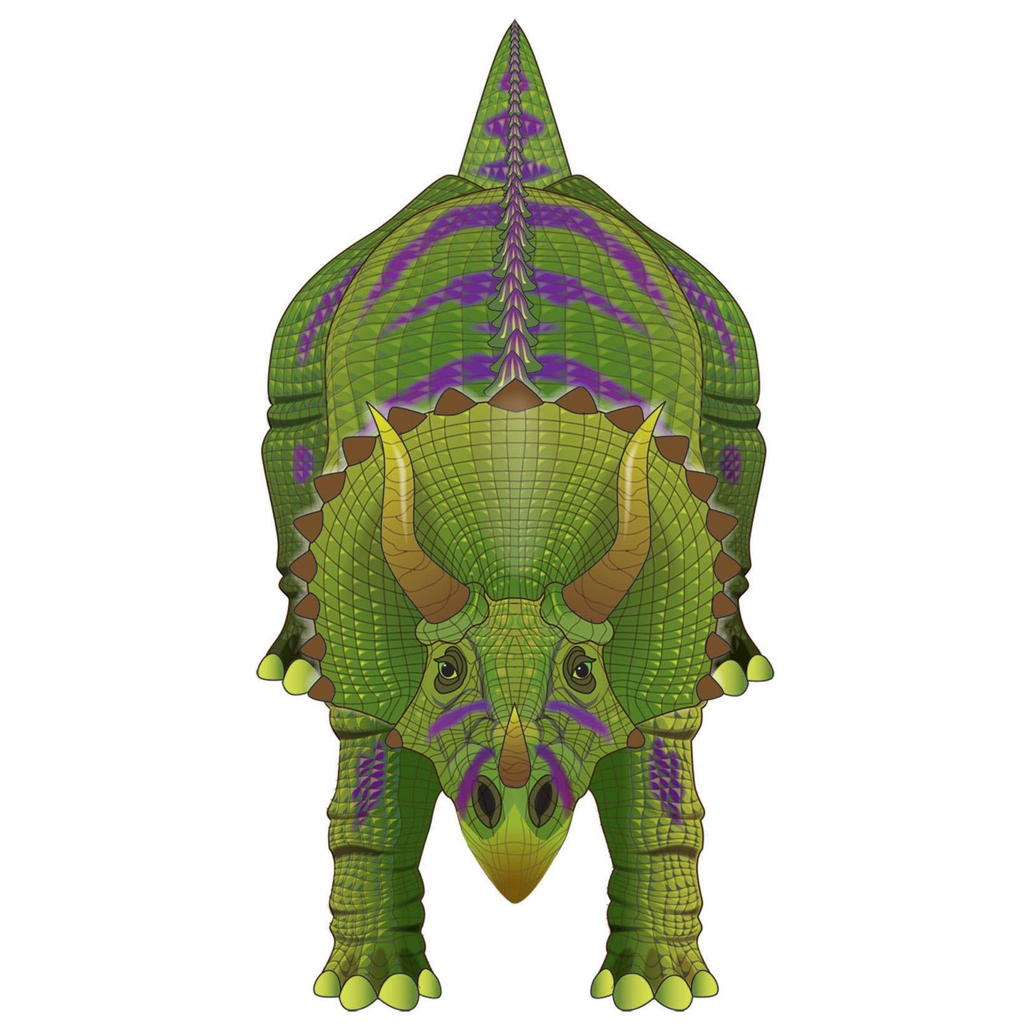 windnsun dinosoars triceratops nylon kite