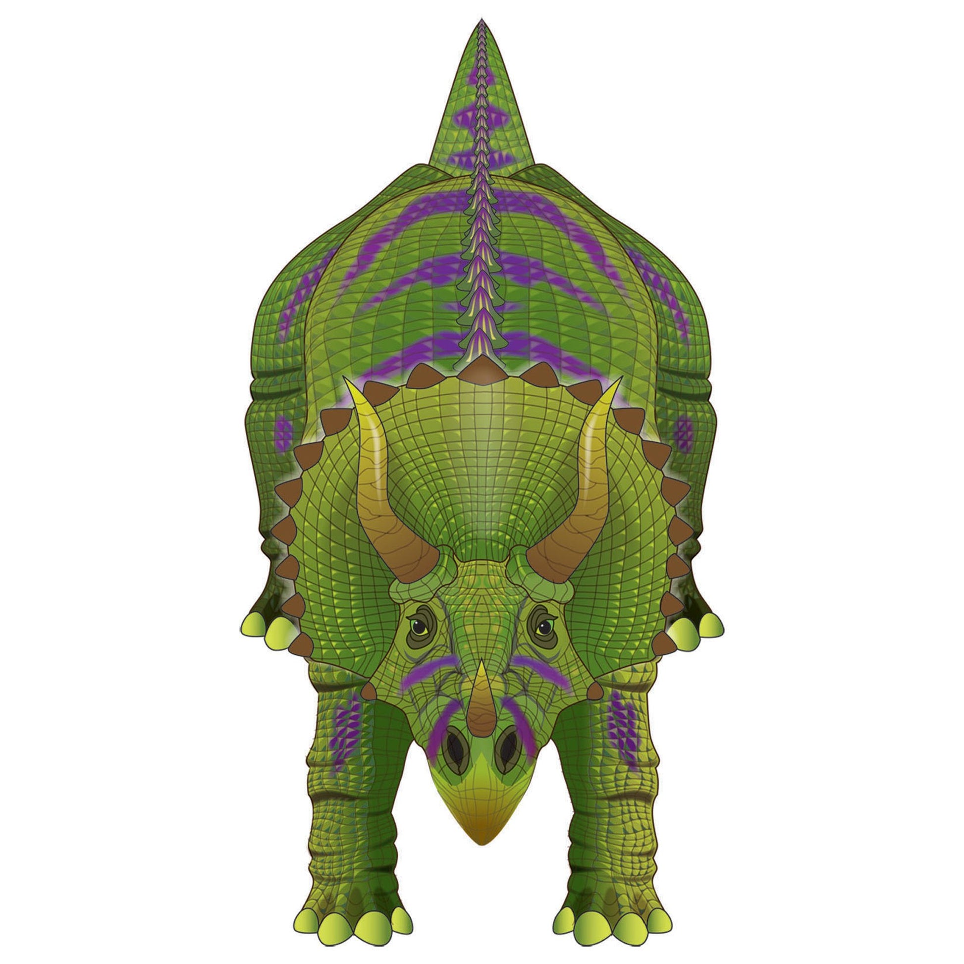 windnsun dinosoars triceratops nylon kite
