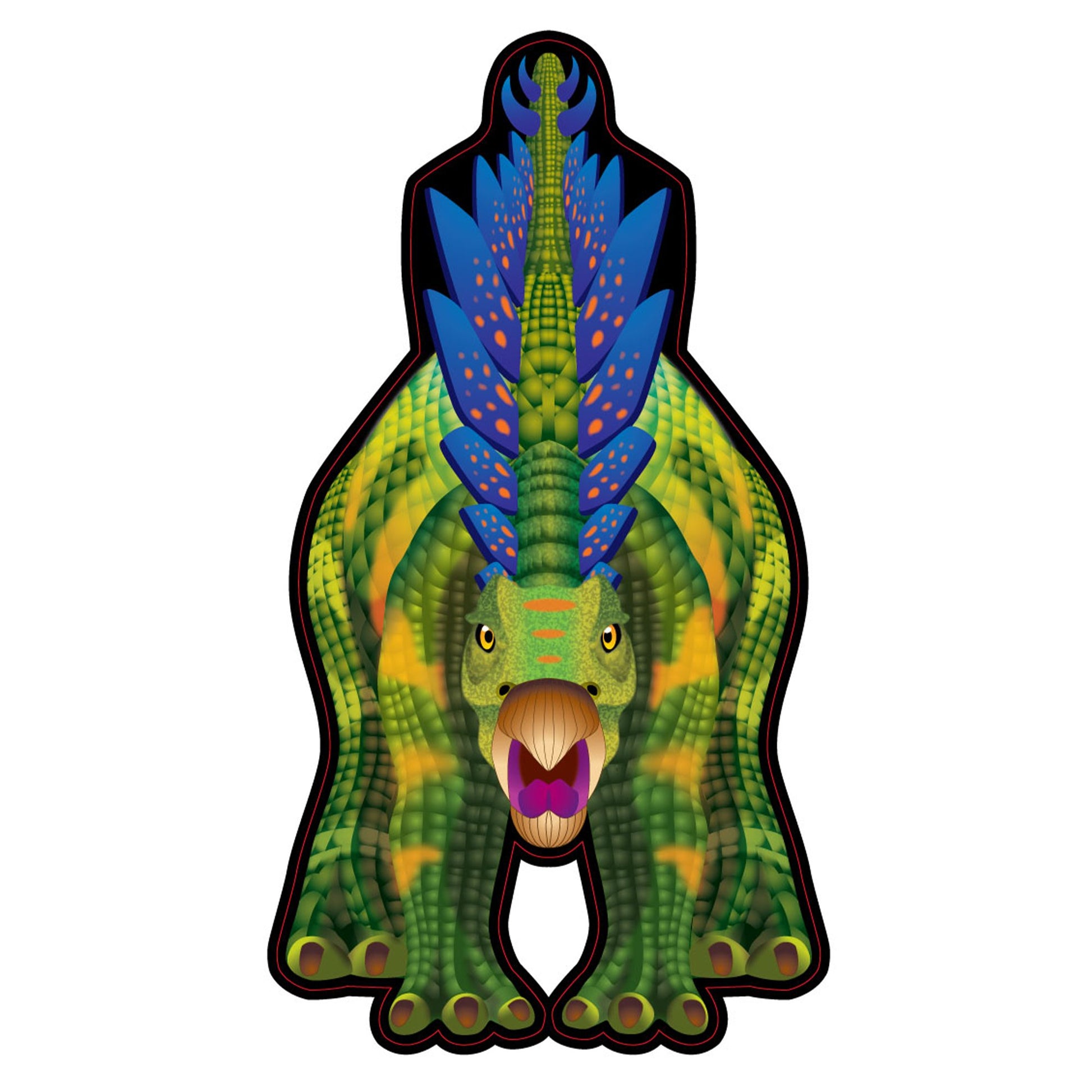 windnsun dinosoars stegosaurus nylon kite