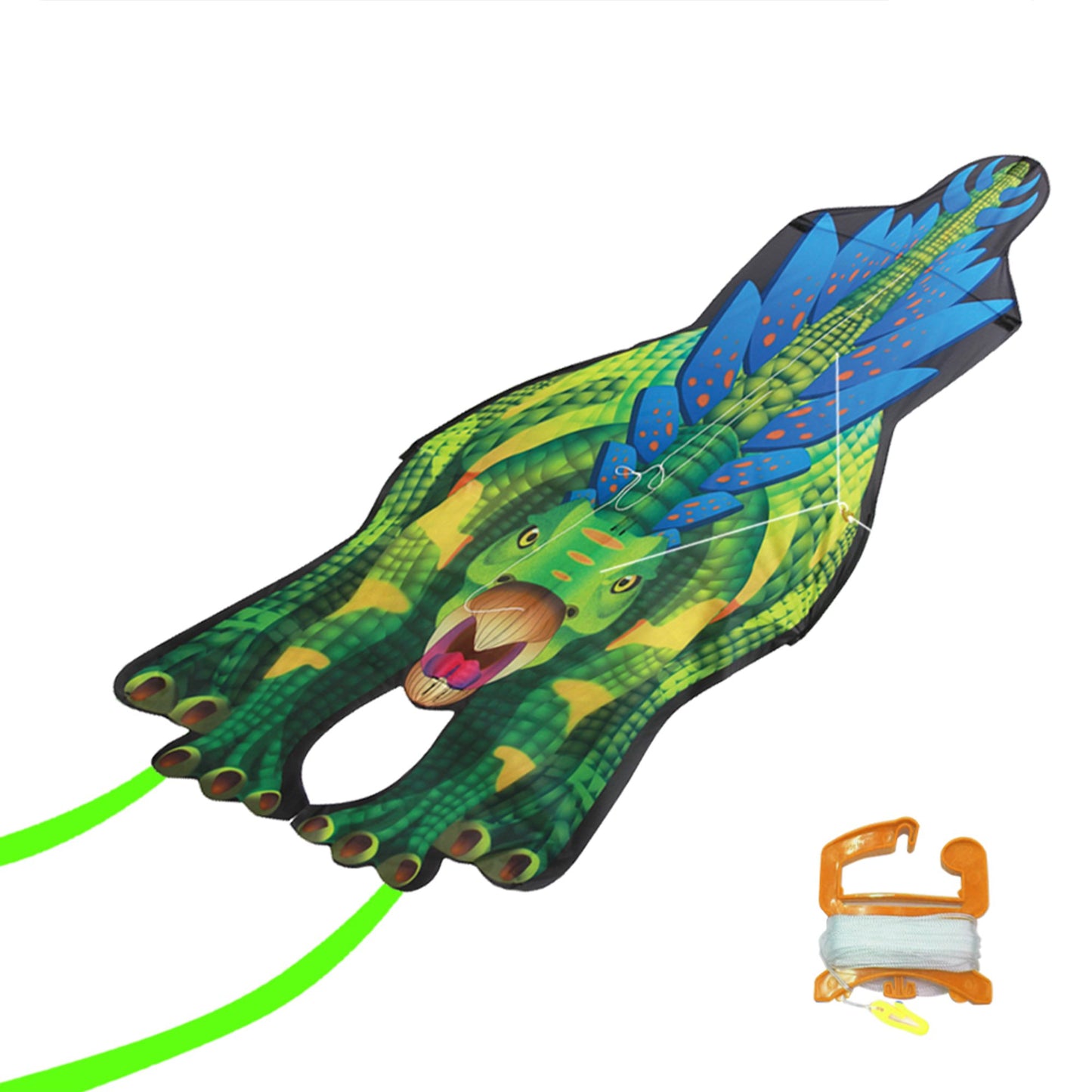 windnsun dinosoars stegosaurus nylon kite