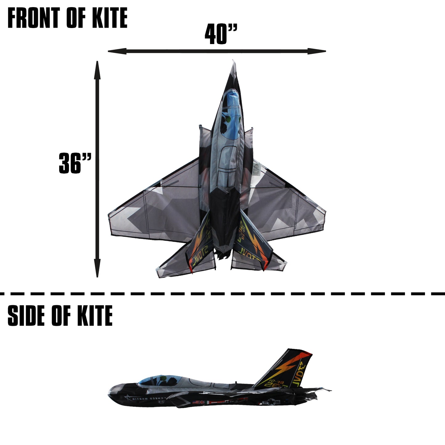 windnsun windforce f35 lightning 3d nylon kite dimensions