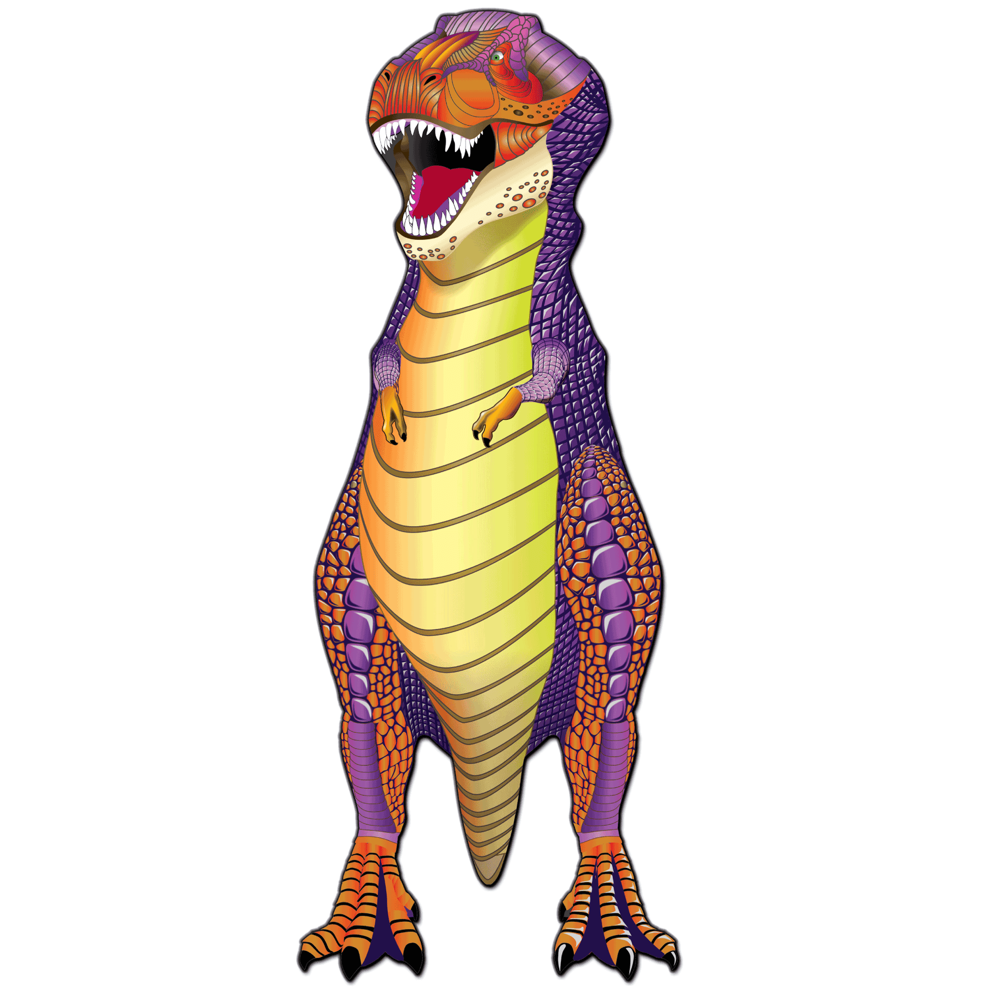 WindNSun SuperSize 2-D T-Rex Ripstop Nylon Dinosaur Kite, 63 Inches Tall