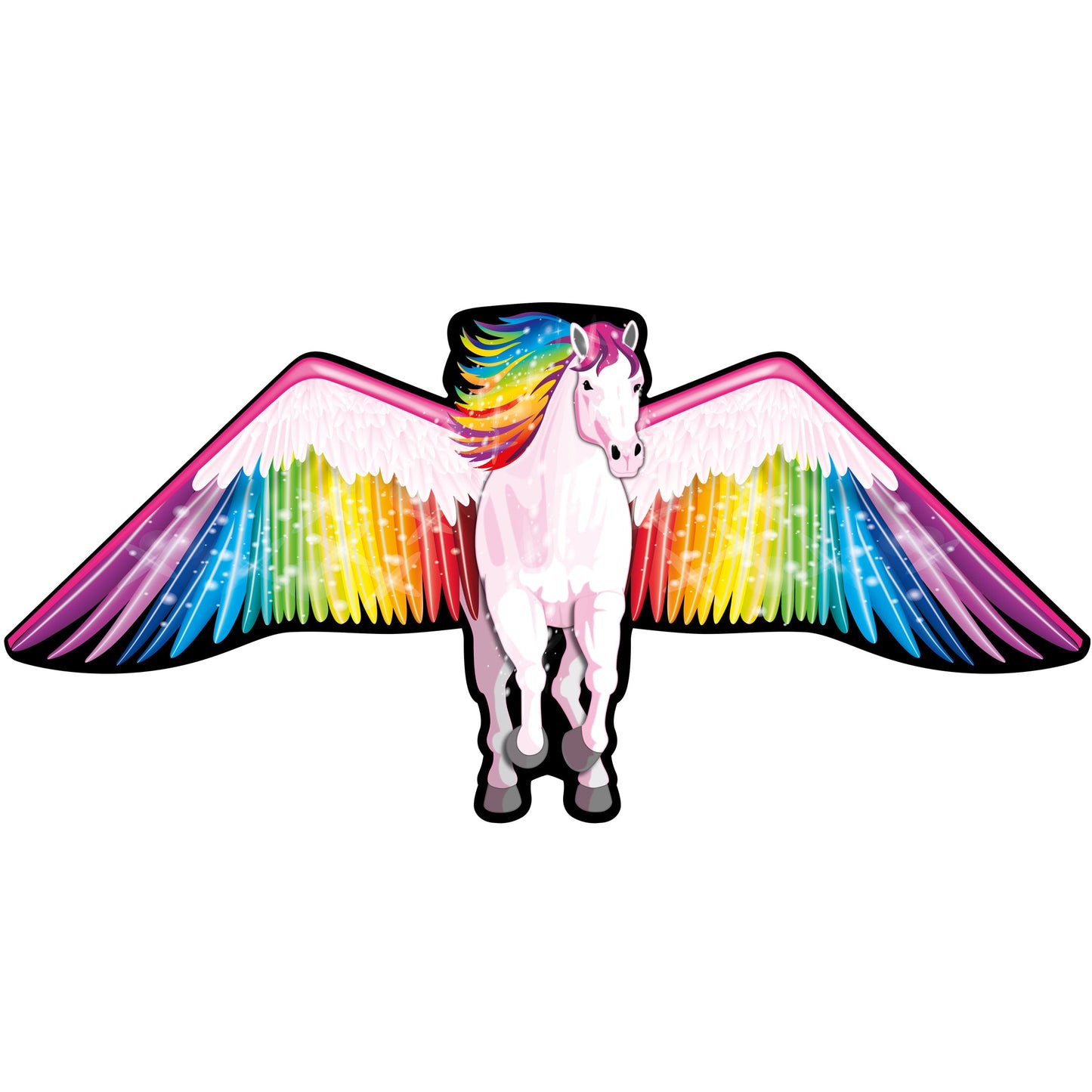 WindNSun SuperSize 2-D Pegasus Ripstop Nylon Flying Horse Kite, 73 Inches Wide