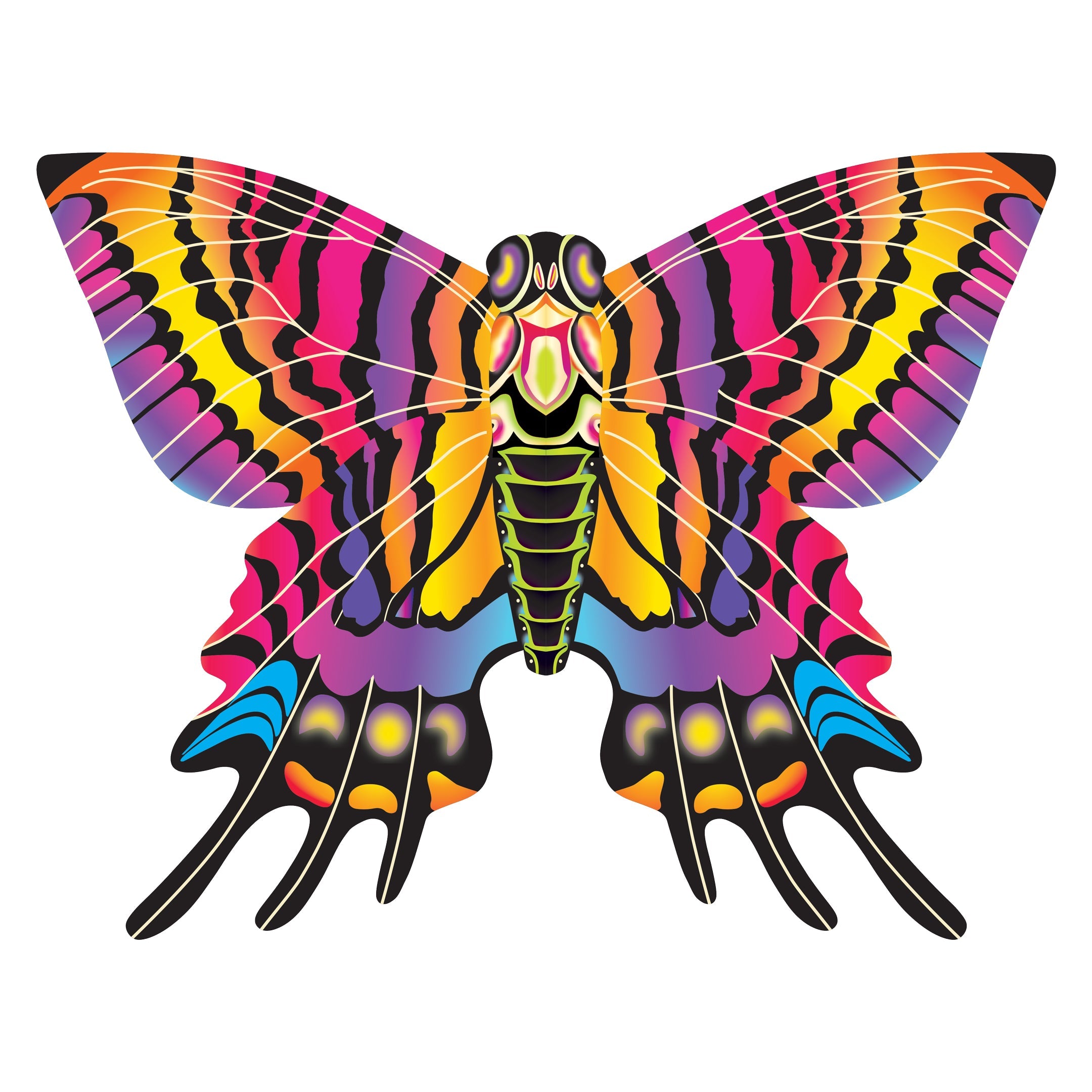 WindNSun SuperSize 2-D Butterfly Ripstop Nylon Butterfly Kite, 54 Inch