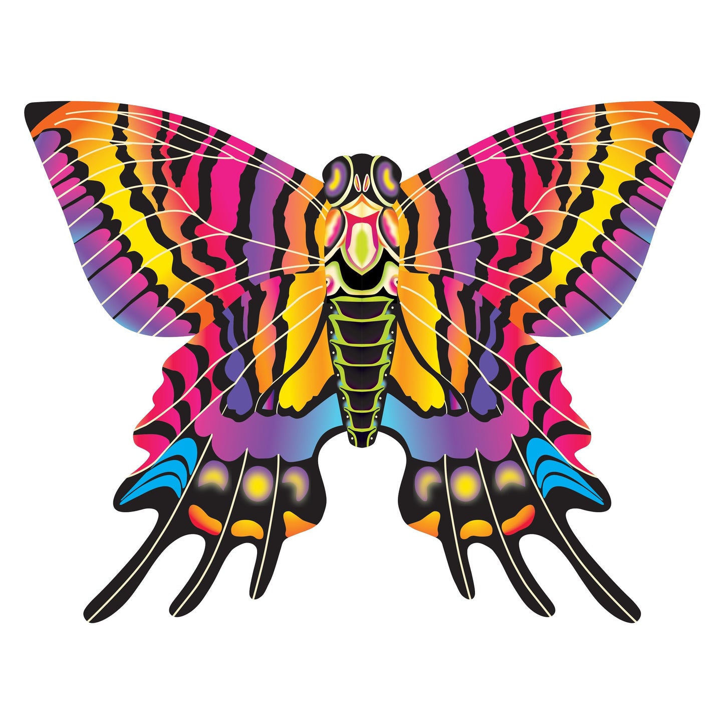 WindNSun SuperSize 2-D Butterfly Ripstop Nylon Butterfly Kite, 54 Inches Wide