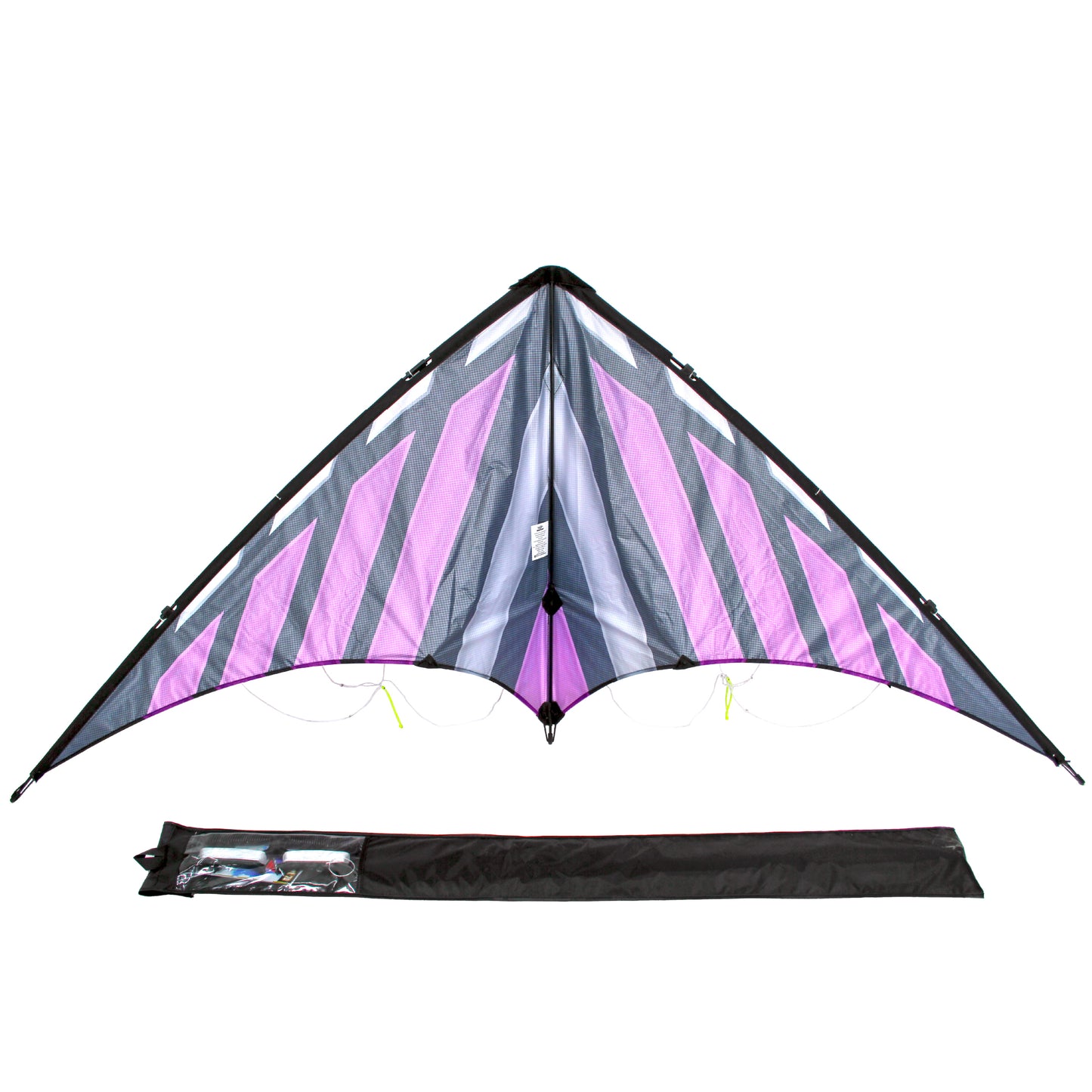 WindNSun NK93 + DC Sport 70 Dual Control Stunt Sport Kite Bundle in Purple