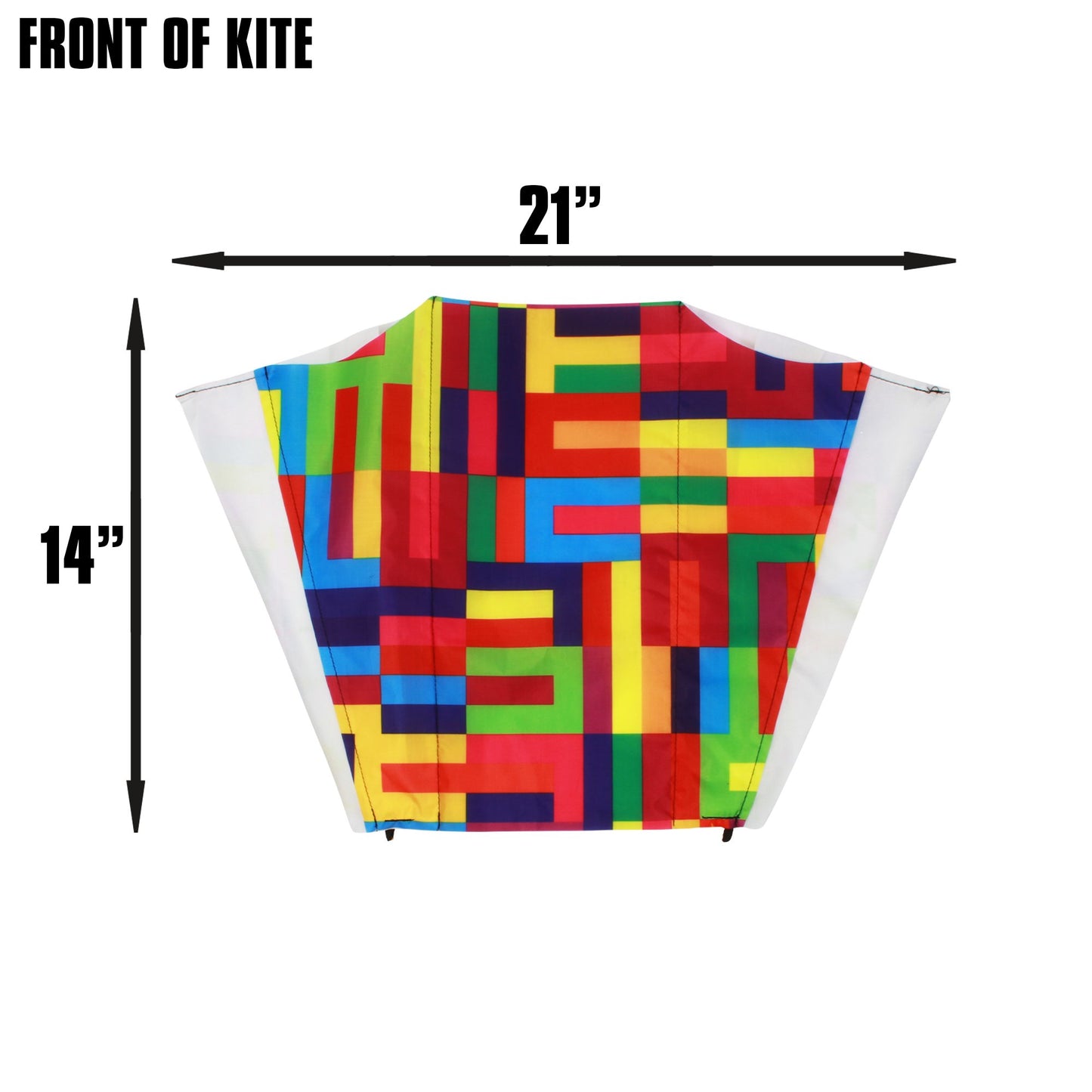 X Kites SkyFoil Rainbow + Pocket Kite Abstract Parafoil Kite Bundle - No Assembly Required dimensions