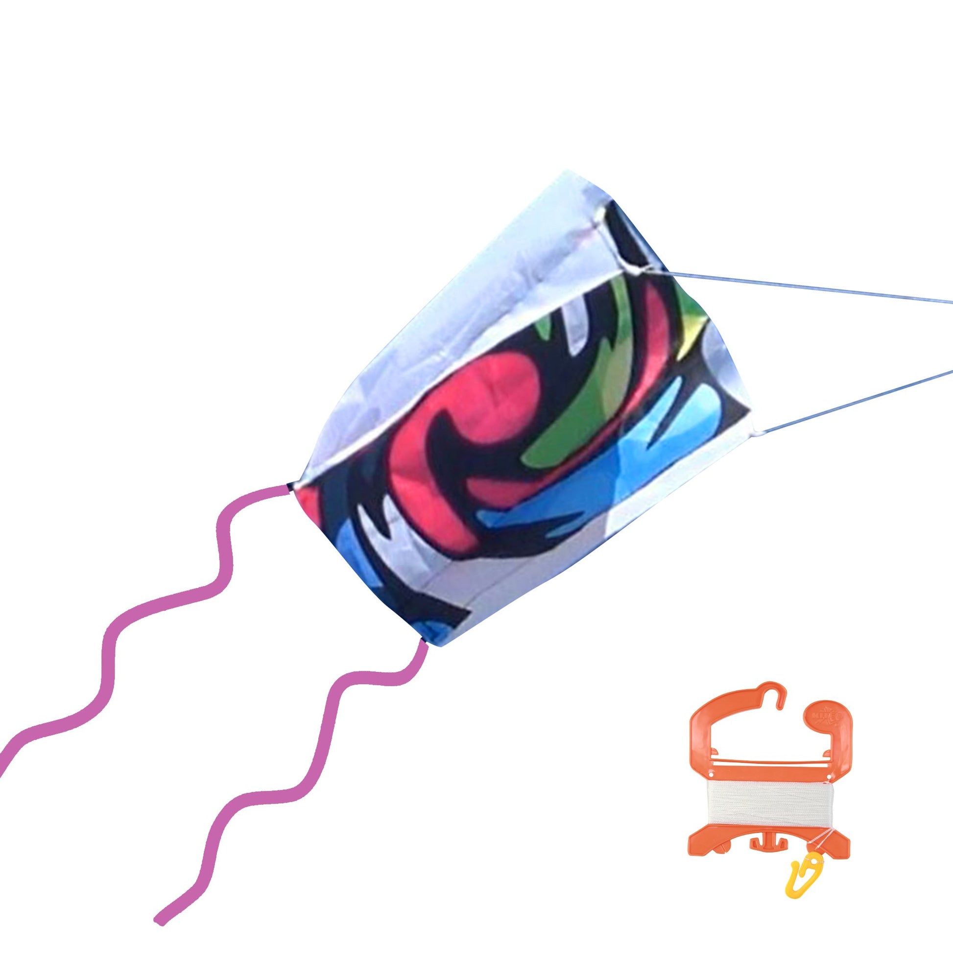 X Kites SkyFoil Waves + Pocket Kite Void Parafoil Kite Bundle - No Assembly Required photo showing handle
