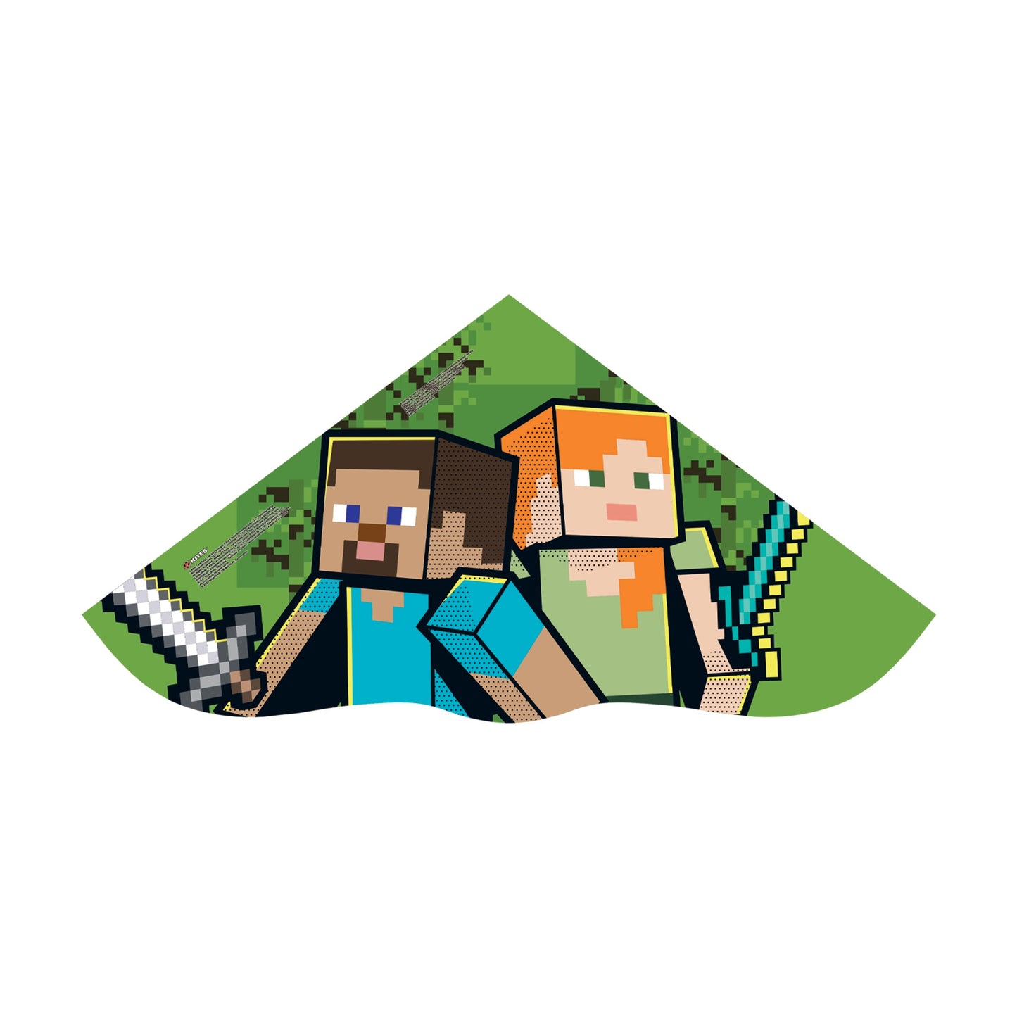 X Kites SkyDelta® 42 Minecraft Poly 42 in. Delta Kite, 42 Inches Wide