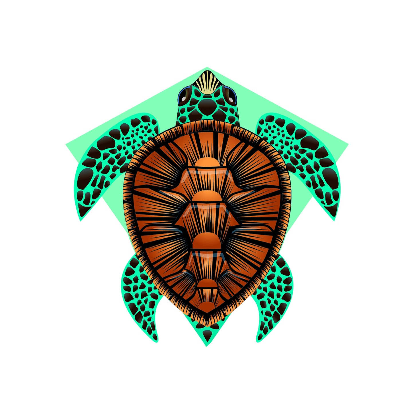 X Kites DLX Diamond SeaTurtle + WindNSun MiniDiamond SeaTurtle Nylon Kite Bundle dimensions