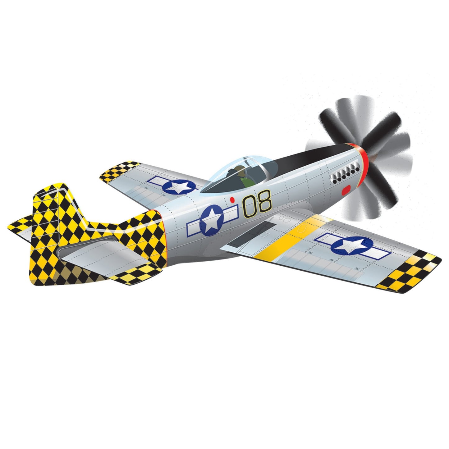 windnsun supersize 3d mustang nylon kite