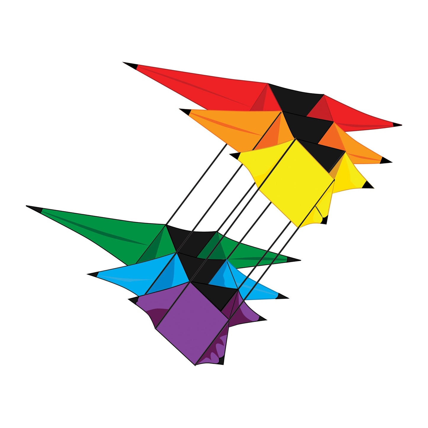 windnsun supersize cellular tristar 3d nylon kite