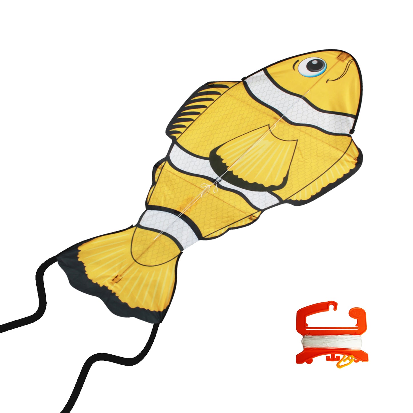 X Kites StratoKite ClownFish Nylon Figure Kite Product photo with handle