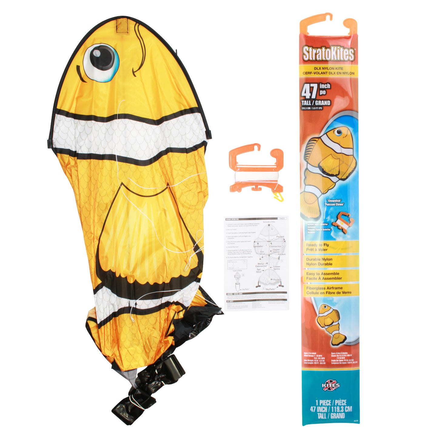 X Kites StratoKite ClownFish Nylon Figure Kite Product with packaging