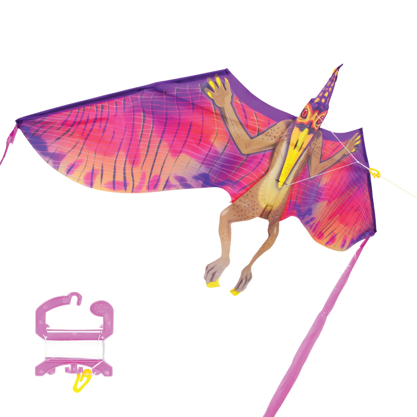 X Kites DinoKite Pteradactyl Nylon Dinosaur Kite shown with handle