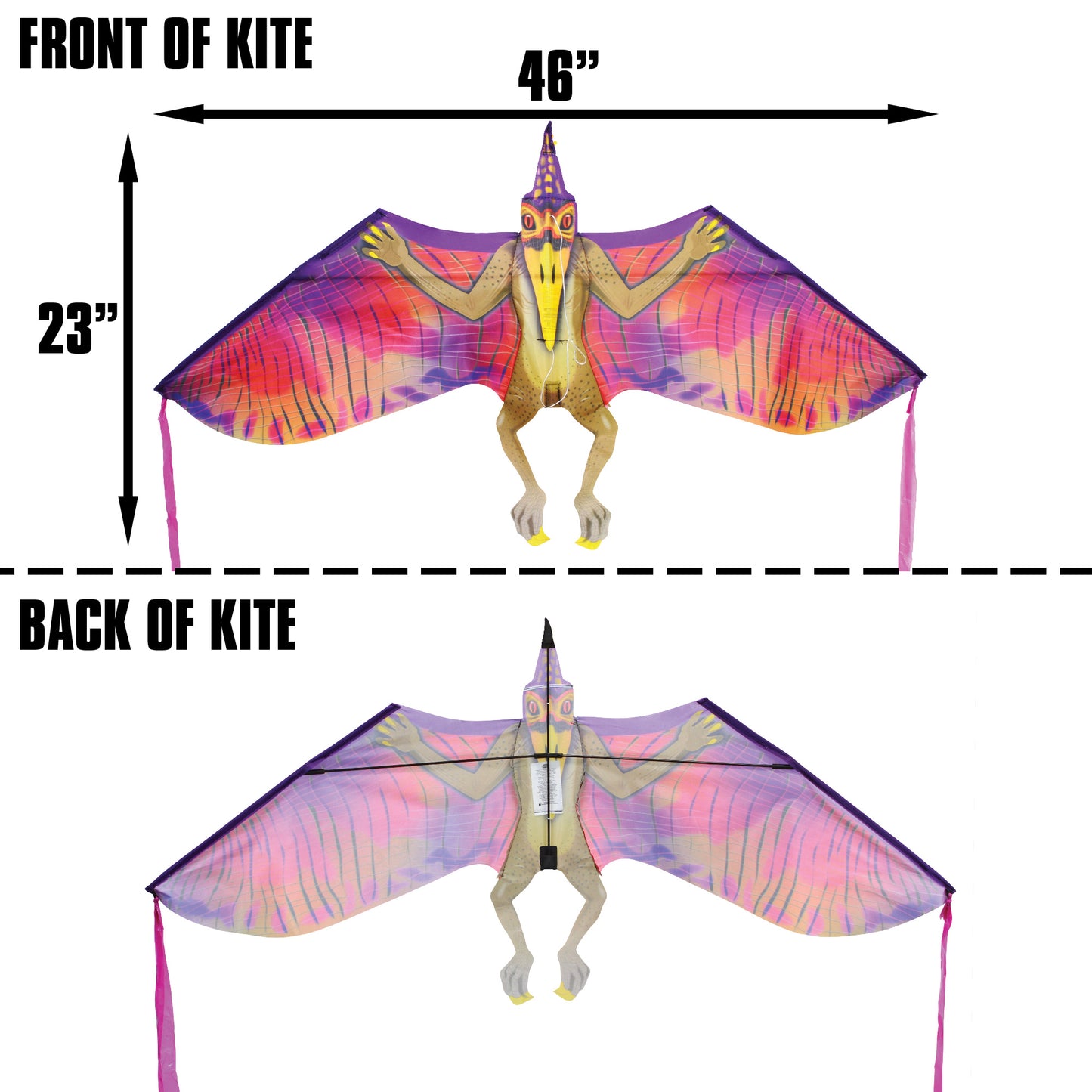 X Kites DinoKite Pteradactyl Nylon Dinosaur Kite Product Dimensions