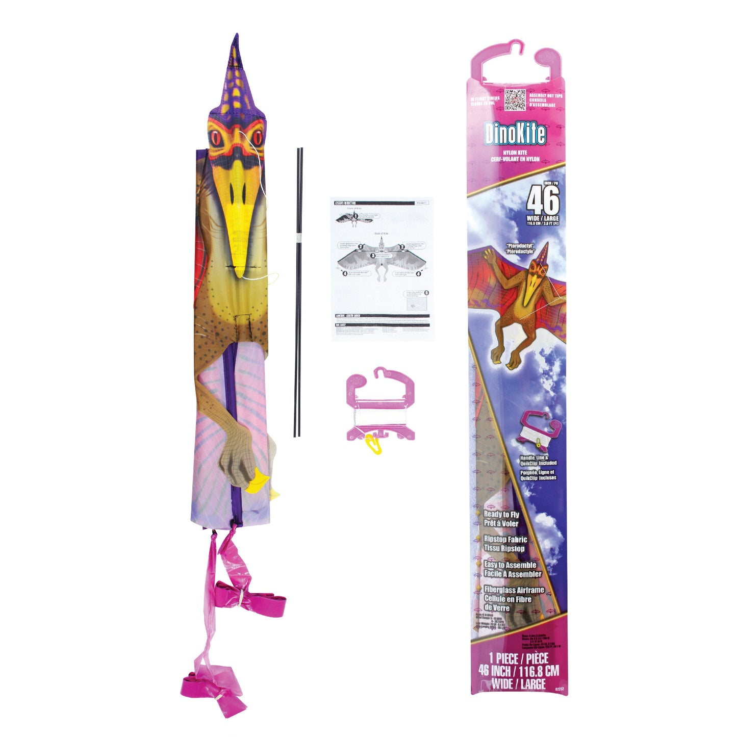 X Kites DinoKite Pteradactyl Nylon Dinosaur Kite Product Packaging