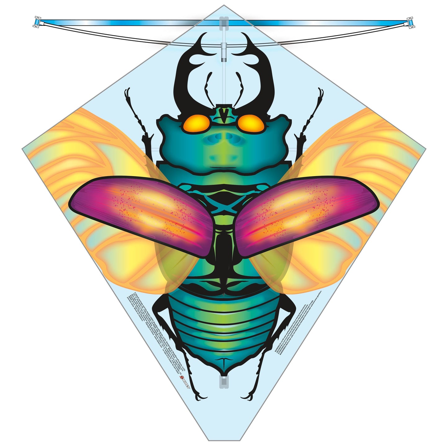 X Kites BuzzKite Beetle Poly Diamond Kite Product Image