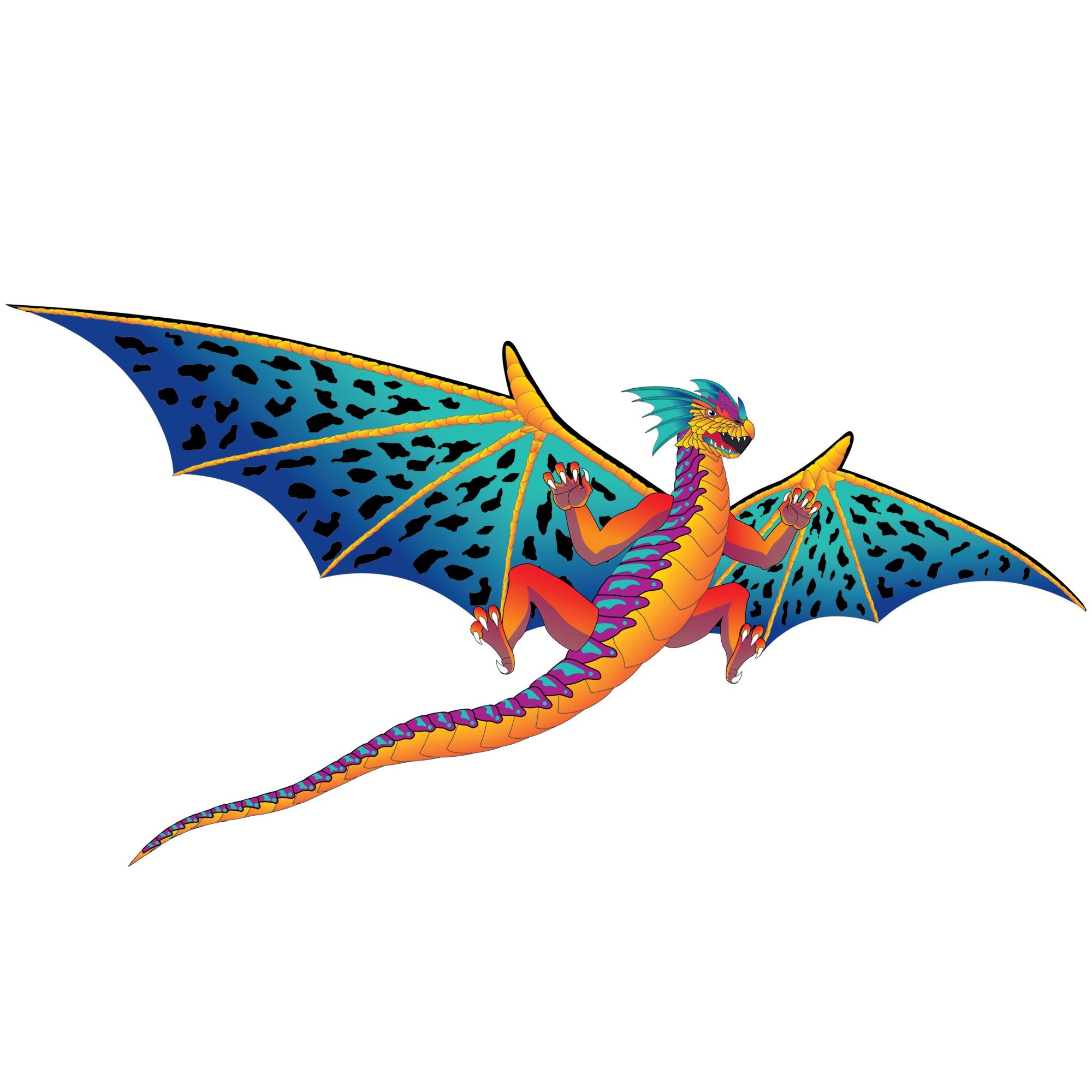 X Kites Air Watch Dragon DLX 3D Nylon Kite, 76 Inches Wide