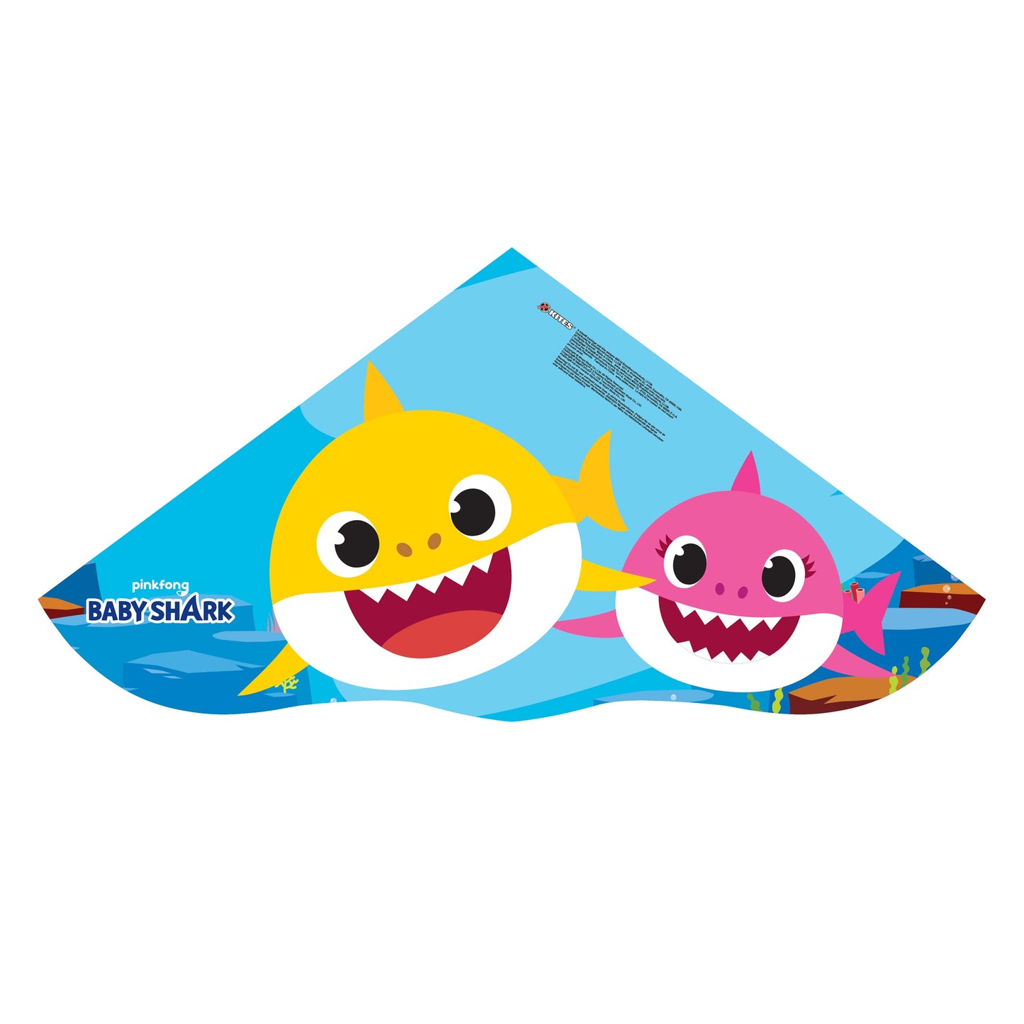 X Kites SkyDelta® 52 Baby Shark Poly 52 in. Delta Kite, 52 Inches Wide