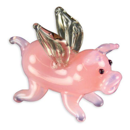 LookingGlass Oink The Flying Pig Collectible Glass Miniature Figurine Product Image