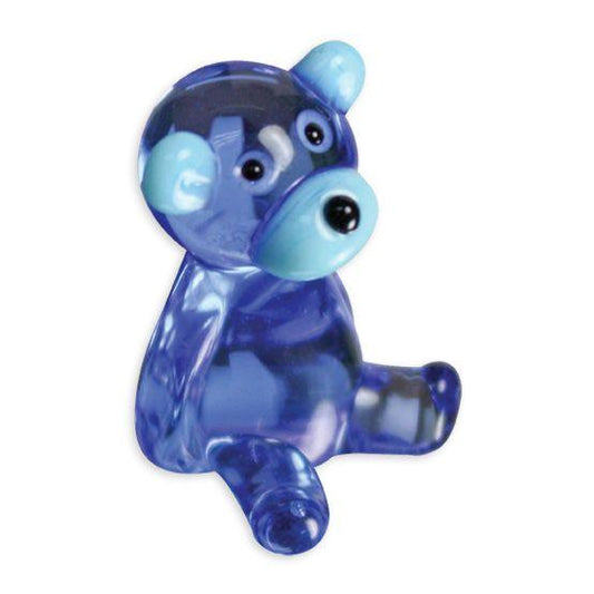 LookingGlass Freddie The Teddybear Collectible Glass Miniature Figurine Product Image