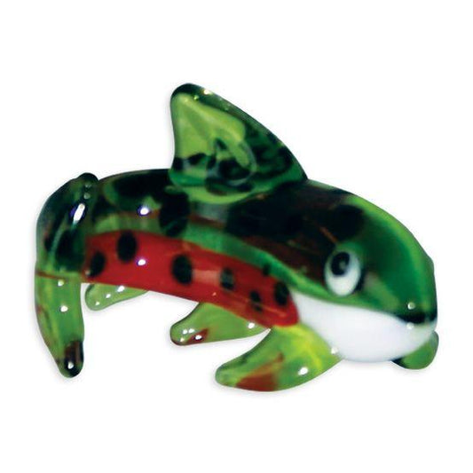 LookingGlass Reina The Rainbow Trout Collectible Glass Miniature Figurine Product Image