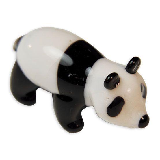LookingGlass Pansy The Panda Bear Collectible Glass Miniature Figurine Product Image