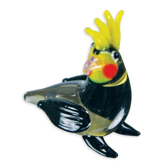LookingGlass Lucille The Cockatiel Collectible Glass Miniature Figurine Product Image