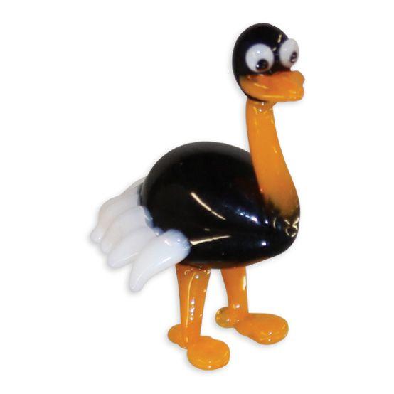 LookingGlass Ozzie The Ostrich Collectible Glass Miniature Figurine Product Image