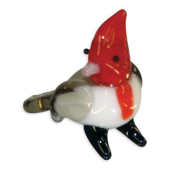 LookingGlass Reece The Red Crested Cardinal Collectible Glass Miniature Figurine Product Image