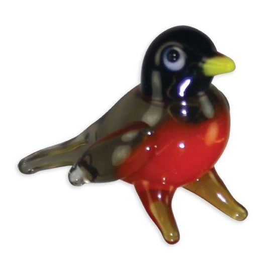 LookingGlass Rockin The Robin Collectible Glass Miniature Figurine Product Image