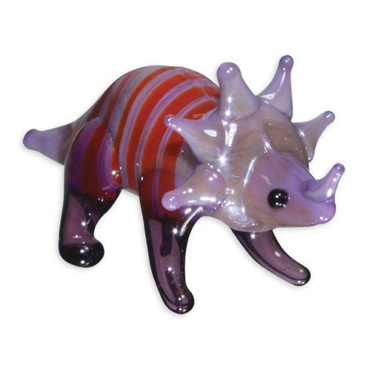 LookingGlass Bigtooth The Triceratops Collectible Glass Miniature Figurine Product Image