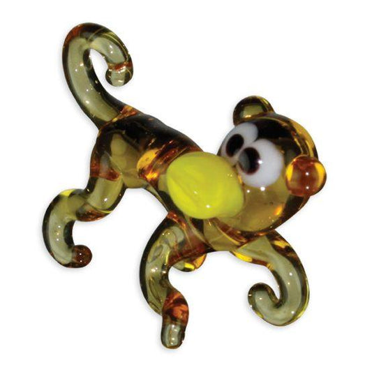 LookingGlass Momo The Monkey Collectible Glass Miniature Figurine Product Image