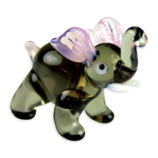 LookingGlass Ella The Elephant Collectible Glass Miniature Figurine Product Image