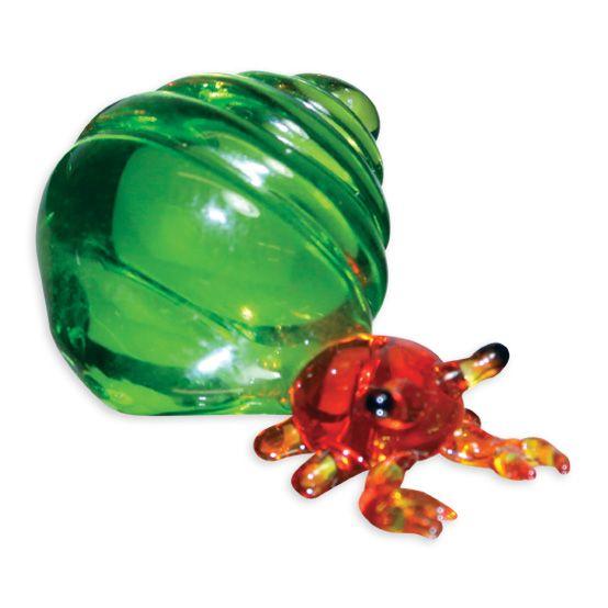 LookingGlass Herman The Hermit Crab Collectible Glass Miniature Figurine Product Image
