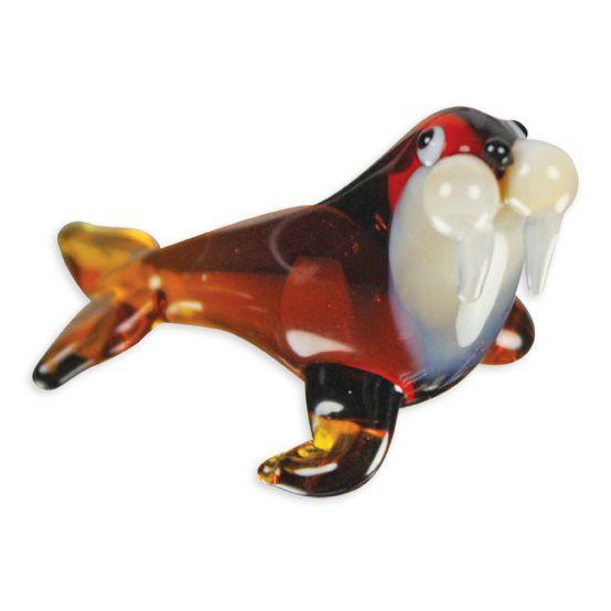 LookingGlass Wallace The Walrus Collectible Glass Miniature Figurine Product Image