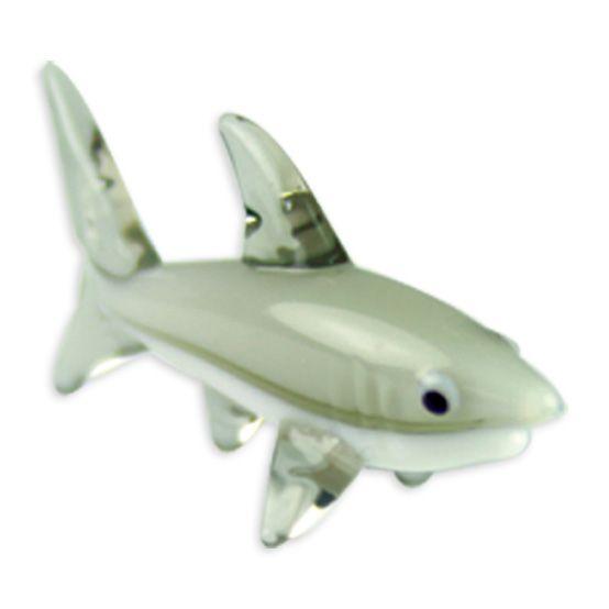 LookingGlass Chomp The Great White Shark Collectible Glass Miniature Figurine Product Image