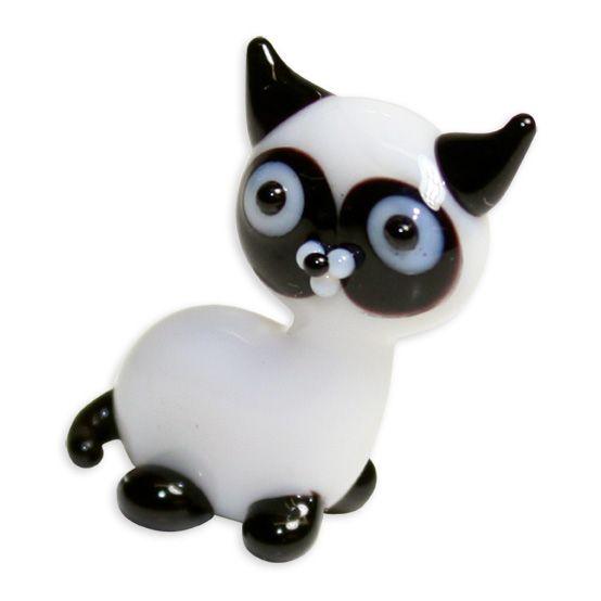 LookingGlass Sammy The Siamese Cat Collectible Glass Miniature Figurine Product Image