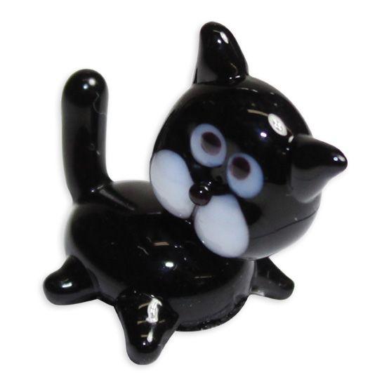 LookingGlass Spooky The Black Cat Collectible Glass Miniature Figurine Product Image